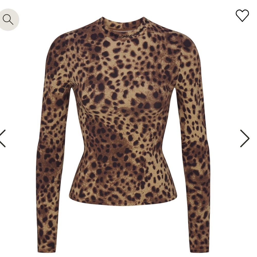 Dolce & Gabbana x Skims COTTON JERSEY LONG SLEEVE T-SHIRT